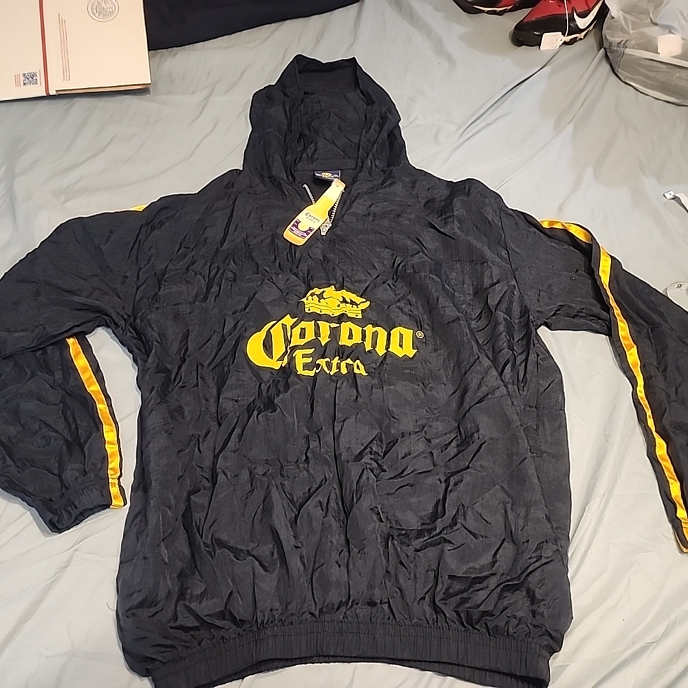 Corona Black and Yellow Windbreaker‎ Jacket